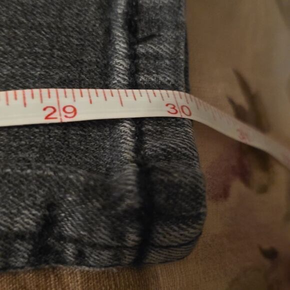 Cato Women's size 14 Soft Black Jeans Bling Pockets‎ 10 inch Rise - Picture 8 of 8